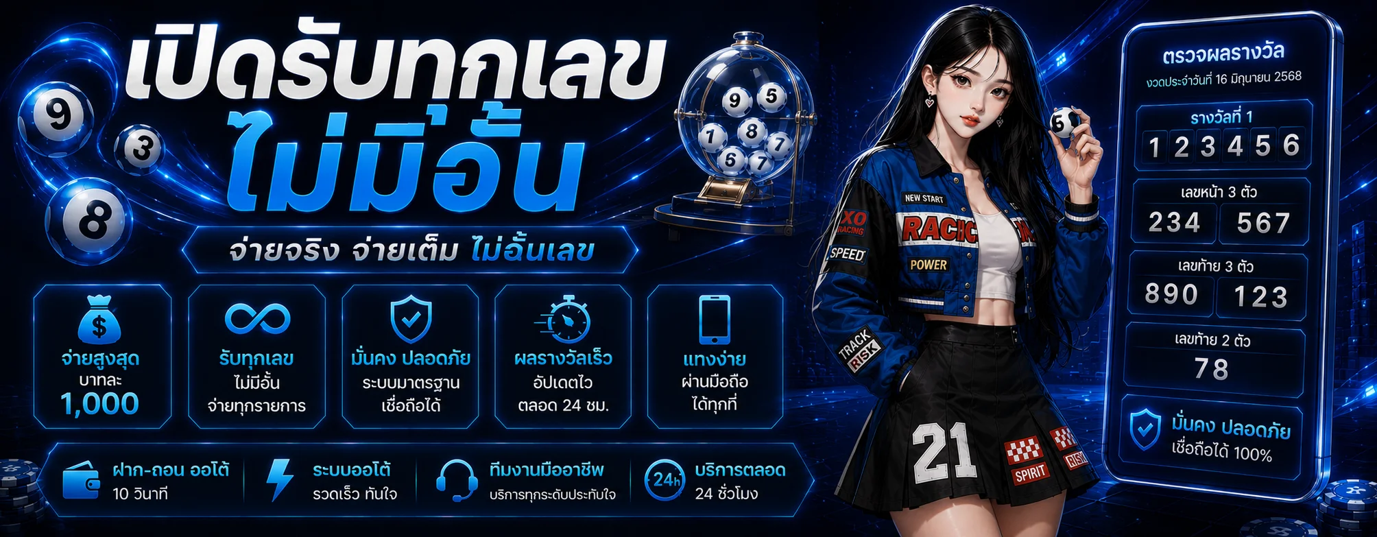 หน้าหวยออนไลน์ VIBE78 พร้อมผลหวยไทย หวยฮานอย และยี่กี
